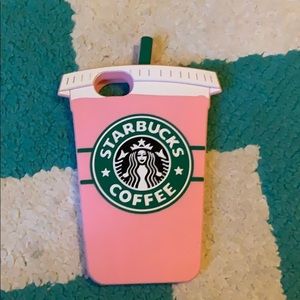 An I phone 6s Starbucks phone case
